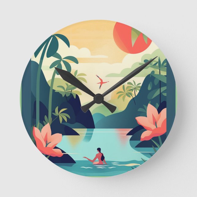 RELOJ REDONDO MEDIANO COSTA RICA #1 (Anverso)