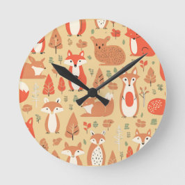 Reloj Redondo Mediano Cosy Woodland Friends 2