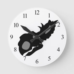Reloj Redondo Mediano Cráneo de Pachyrhinosauro