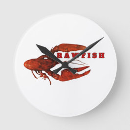 Reloj Redondo Mediano Crawfish Wall Clock