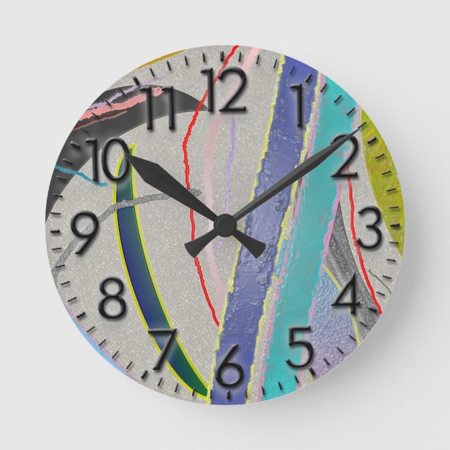 Reloj Redondo Mediano Crazy Design Clock (Anverso)