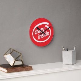 Reloj Redondo Mediano Crazy inside