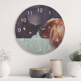 Reloj Redondo Mediano Crea tu Mascota Personalizado foto moderna elegant