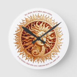 Reloj Redondo Mediano Crea tu propia diosa solar victoriana