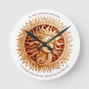 Reloj Redondo Mediano Crea tu propia diosa solar victoriana