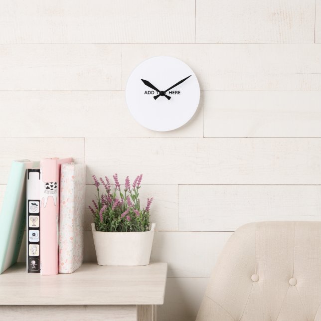 Reloj Redondo Mediano Crea Tu Propia Floral  (Sala de lectura)