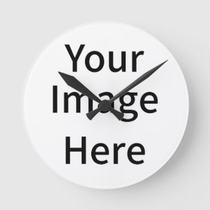 Reloj Redondo Mediano Crea tu propia foto familiar personalizada