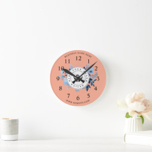 Reloj Redondo Mediano Crea tu propio logotipo personalizado