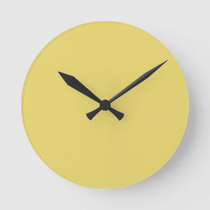 Reloj Redondo Mediano Crea tu propio Personalizado Arylide Amarillo