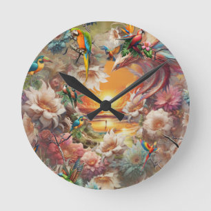 Reloj Redondo Mediano Creaciones Mágicas de Fantasía Encantada