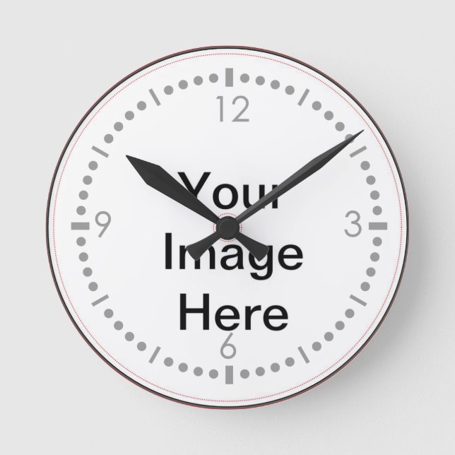 Reloj Redondo Mediano Cree su propia foto de encargo (Anverso)