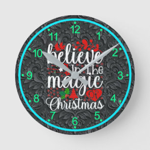 Reloj Redondo Mediano Creer en la magia de los Navidades-84604
