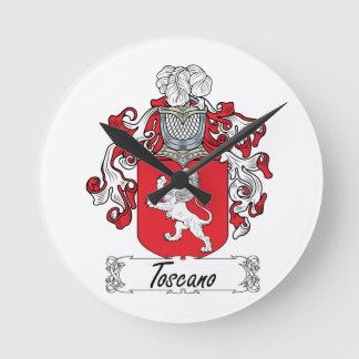 Reloj Redondo Mediano Crest familiar Toscano