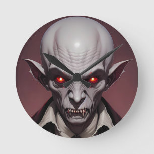 Reloj Redondo Mediano Crimewave Nosferatu