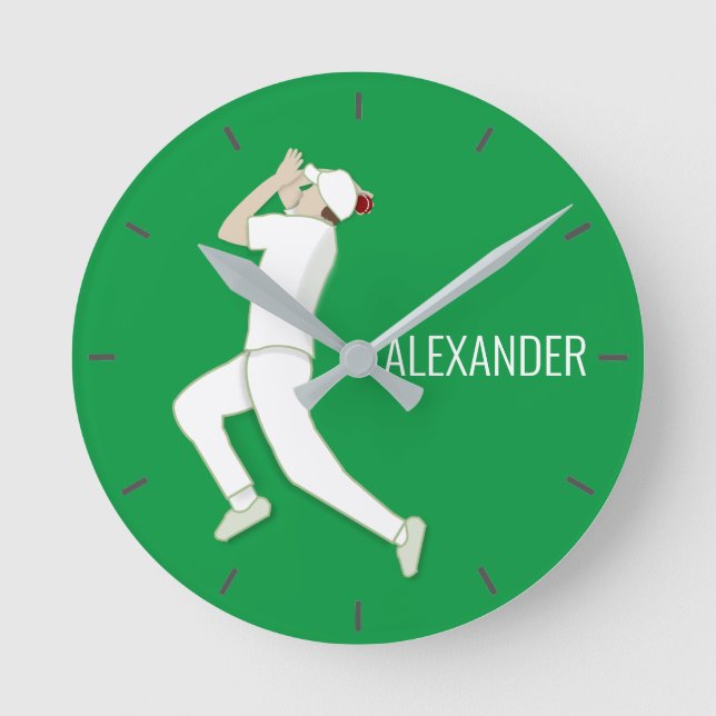 Reloj Redondo Mediano Críquet (Anverso)