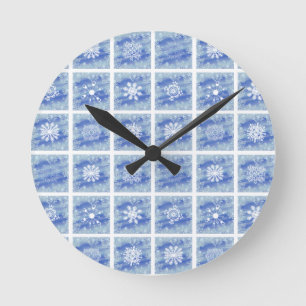 Reloj Redondo Mediano Cristales helados