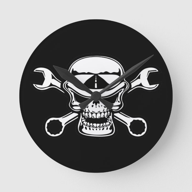 Reloj Redondo Mediano Cromeboy Cross-Wrenches (Anverso)