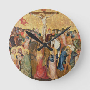 Reloj Redondo Mediano Crucifixión