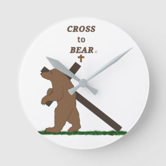 Reloj Redondo Mediano Cruzar al oso (reloj)
