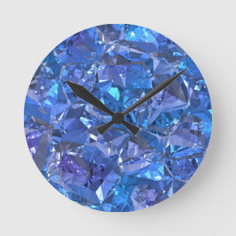 Reloj Redondo Mediano Crystal Blue and Purple