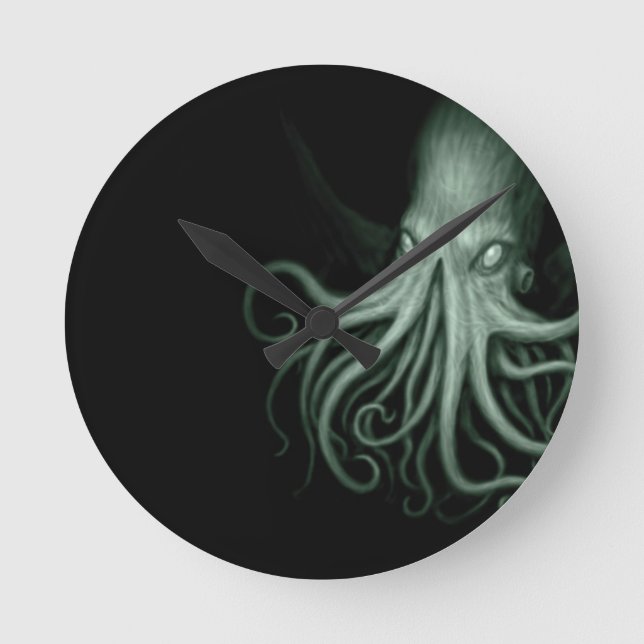 Reloj Redondo Mediano cthulhu (Anverso)