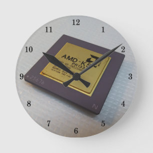 Reloj Redondo Mediano Cuadros de pared de microprocesador de Guay