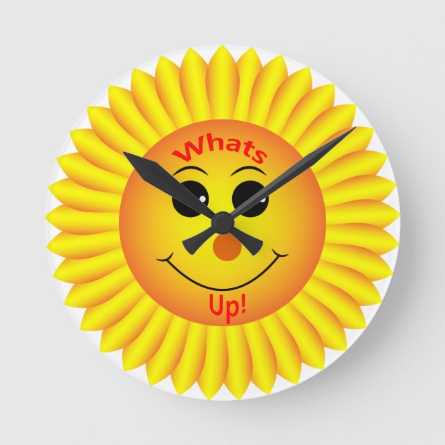 Reloj Redondo Mediano ¡Cuál está para arriba! (Anverso)