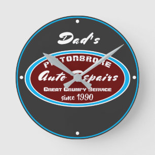 Reloj Redondo Mediano Cualquie servicio gruñón divertido conocido de l