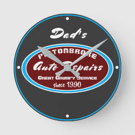 Reloj Redondo Mediano Cualquie servicio gruñón divertido conocido de las