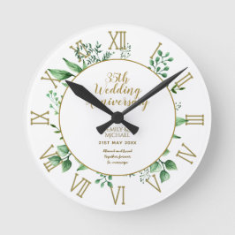 Reloj Redondo Mediano CUALQUIER regalo de aniversario Boda - Personaliza