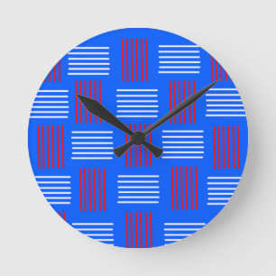 Reloj Redondo Mediano Cuarto de julio Weave