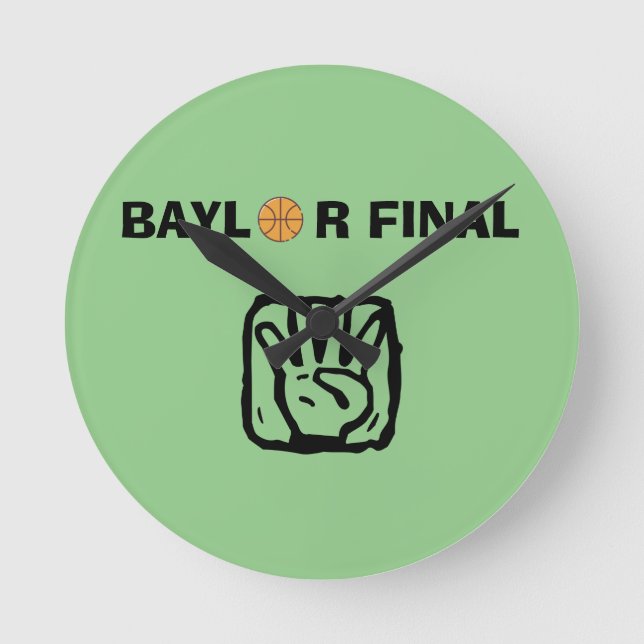 Reloj Redondo Mediano Cuatro finales de Baylor (Anverso)