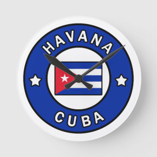 Reloj Redondo Mediano Cuba de La Habana
