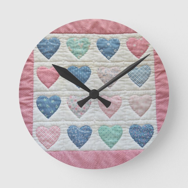 Reloj Redondo Mediano Cubierta cardíaca (Anverso)