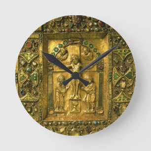 Reloj Redondo Mediano Cubierta del evangelio, Ottonian, Alemania, siglo