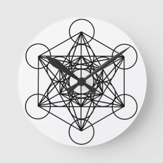 Reloj Redondo Mediano Cubo Metatron
