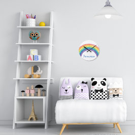 Reloj Redondo Mediano Cuello de arco iris acuático