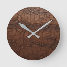 Reloj Redondo Mediano Cuero