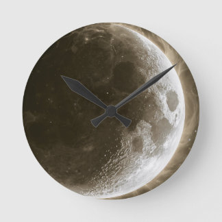 Reloj Redondo Mediano Cuerpo Celeste l -- Arte de Pared de Luna