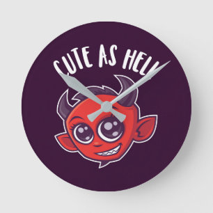Reloj Redondo Mediano Cuidar como diablo