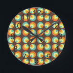 Reloj Redondo Mediano Cultura pop retro de los años 60<br><div class="desc">Este es un diseño impresionante inspirado en la era disco de los años 70. Si quieres otros productos con este diseño,  por favor envíame un mensaje para un pedido personalizado.</div>