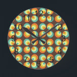 Reloj Redondo Mediano Cultura pop retro de los años 60<br><div class="desc">Este es un diseño impresionante inspirado en la era disco de los años 70. Si quieres otros productos con este diseño,  por favor envíame un mensaje para un pedido personalizado.</div>