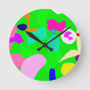 Reloj Redondo Mediano Cultura urbana de la tierra de la casa de la