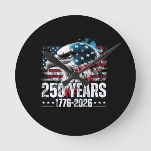 Reloj Redondo Mediano Cumpleaños de Estados Unidos 250º Aniversario Mang
