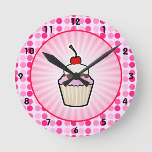 Reloj Redondo Mediano Cupcake