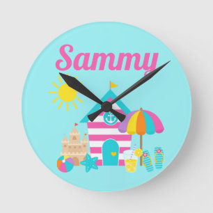 Reloj Redondo Mediano Curte Fun Kids Beach Summer