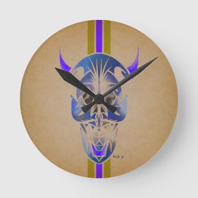 Reloj Redondo Mediano Custom Daddy O Designs Art Clock (Anverso)