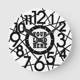 Reloj Redondo Mediano Custom Modern Abstract Geometric Wall Clock