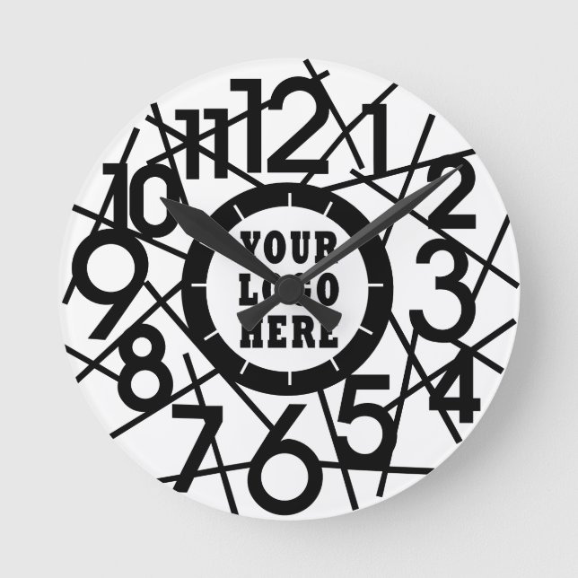 Reloj Redondo Mediano Custom Modern Abstract Geometric Wall Clock (Anverso)