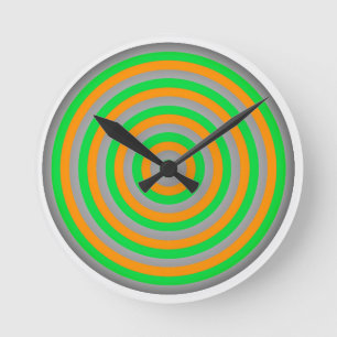 Reloj Redondo Mediano Customisable Colourful Concentric Circle Design